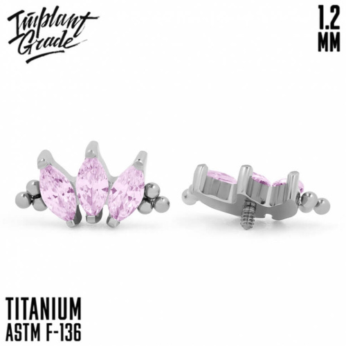 Накрутка-кластер Marquise vol.2 Bead Pink 1.2 мм фото 2